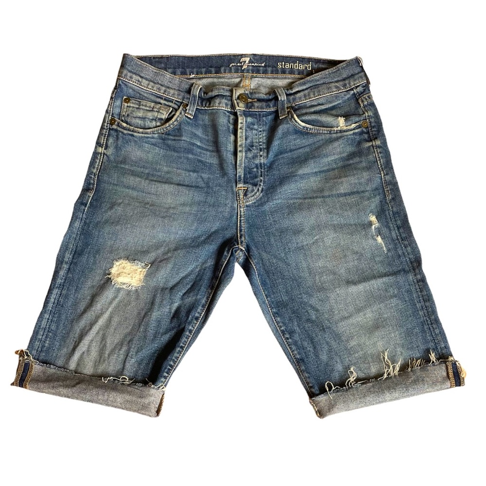 🍿Sold🍿7 For All Mankind Cut-Off Jeans w30